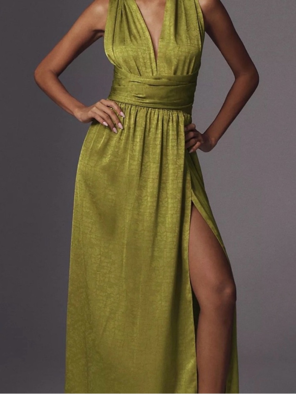 Chartreuse Size M Anthropologie Bridesmaid Dress - Wore Once and Dry Cleaned
